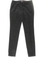 Vince Camuto Womens Size 4 Black Jacquard Slim Fit Pants, Side Zip - $63.38 CAD