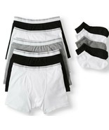 Wonder Nation Boys 5 Pack Boxer Briefs Underwear Medium &amp; 5 Pair No Show... - $22.48 CAD