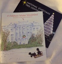 Obama 2014 Christmas Tour &amp; Tree Book (2) W Signatures + Postcard Card =3 Pc - £17.04 GBP