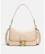 COACH Soft Tabby Leather Shoulder Bag w/ Removable Crossbody Strap - Ivory - $7,331.85 MXN