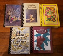 Vintage Lot Of 5 Junior League Southern Cookbooks Nashville Mississippi ... - $549.74 MXN