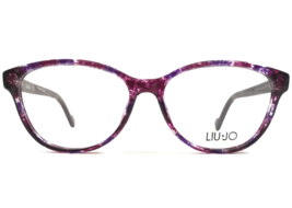 Liu Jo Eyeglasses Frames LJ2660R 518 Clear Purple Marble Gold Cat Eye 53-15-135 - £47.67 GBP
