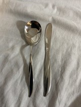 Vintage Gorham Stegor WAIKIKI Stainless Flatware Butter Knife Sugar Spoon - $16.16