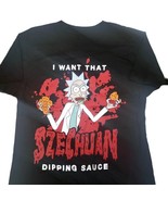 Rick &amp; Morty Szechuan Sauce Short Sleeve T Shirt Adult Mens Small Swim B... - £10.00 GBP