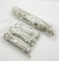 Bundle Of 3 White Sage Smudge Sticks Wands 4&quot; &amp; One Jumbo 9&quot; Bee Sacred Sage - £15.98 GBP