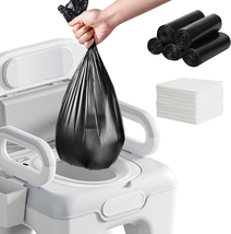 Commode Liners with Absorbent Pads, 100 Bedside Commode Liners and 40 Co... - €35,62 EUR