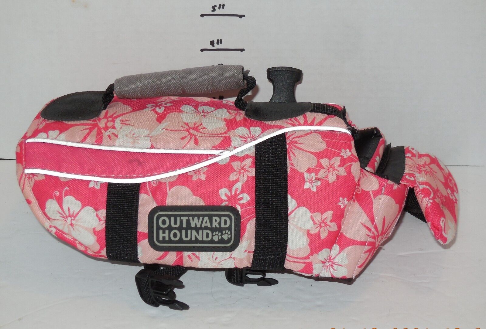 Outward Hound Dog Floral Pink White Life Jacket Size XS extra Small - $15.69