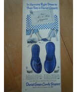 Daniel Green Comfy Slippers Print Magazine Advertisement 1950 - $4.99