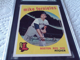 1959  TOPPS  # 473   MIKE  FORNIELES   SGC   80    RED  SOX   BASEBALL   !! - $54.99