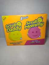 4 Scrub Daddy Sponges &amp; 4 Scrub Mommy Kitchen Sponges - Scratch-Free Spo... - $480.68 MXN