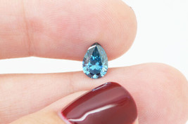 Pear Shape Diamond Fancy Blue Color Loose Real Certified Enhanced 1.01 Carat VS2 - £1,258.75 GBP