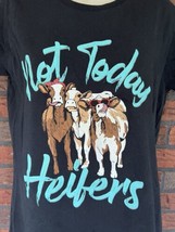 Not Today Heifers T-Shirt Large Short Sleeve Top Cows Bandana Country Western - £5.31 GBP