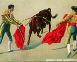 Vtg C.T. Photo Postcard - Matador Engaging Bull - Entrado A Matar - UNP - $13.51