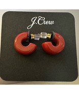 J. Crew Mini hard candy acetate hoops in burnished pecan New with tags - $278.37 MXN