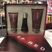 Deep Red by Hugo Boss for Women 1.6 oz EDP spray + 5.0 Lotion + 2.5 oz Gel - £77.20 GBP