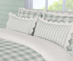 Buffalo Check Cotton Duvet Cover Set Queen 5 Piece Bedding - $4,565.29 MXN