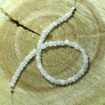 Rainbow Moonstone Faceted Rondelle Bead 7 inch Briolette Natural Loose Gemstone  - £6.59 GBP