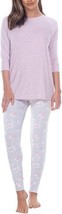 Honeydew Womens Top And Pant Lounge Set 2 Pieces Size X-Large Color Light Purple - £35.04 GBP
