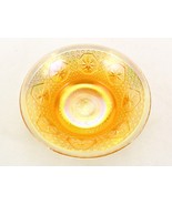 Imperial Marigold Iridescent Glass Serving Bowl, Vintage Star Medallion ... - £23.46 GBP