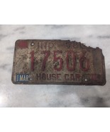 Vintage 1976 Indiana HOUSE CAR License Plate #17506 Expired - €5,97 EUR