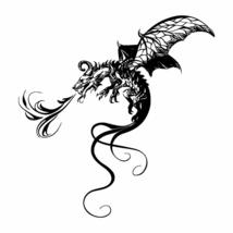 Anewdecals Dragon Wall Sticker-Flying Firebringer Dragon Fantasy-Custom Color Wa - £12.65 GBP+