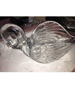 Glass Swan Pot-Very Solid Quality-Rare-SHIPS N 24 HOURS - £53.65 GBP