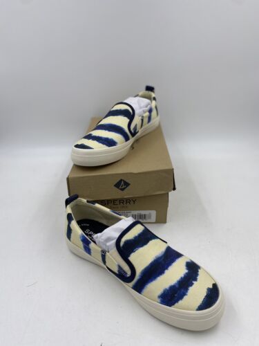 Primary image for Sperry Crest TG Tie Dye Navy Womens Sz 6.5 STS87169 Slip On