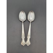Set of 2 WM Rogers Silverplate Flatware Spoon Magnolia Extra Plate - $263.19 MXN