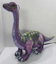 Fiesta Kids Toy Stuffed Dino Plush Purple Print Dinosaur Apatosaurus 14" x 14" - $23.38