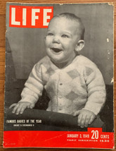 Life Magazine January 3, 1949 - Famous Babies of The Year Dwight D Eisenhower - £7.99 GBP