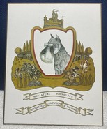 Miniature Schnauzer Coat - Of - Arms 8&quot; X 10&quot; Wooden Wall Plaque - $188.27 MXN
