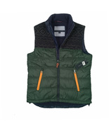 NEW $189 Tommy Hilfiger Down Puffer Vest! Green With Navy Details Fleece... - $149.08 CAD