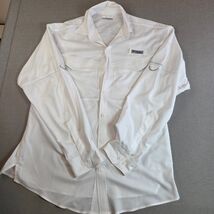Columbia PFG Omni-Shade Fishing Shirt White Long Sleeve Men’s S Vented - $27.95