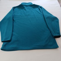 Vtg JC Penny USA Olympic Men's Teal Blue 1/4 Zip Pullover Sweatshirt Size Large  image 2