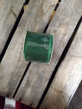 Green Burlap Ribbon Roll - $8.42