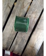 Green Burlap Ribbon Roll - $157.31 MXN