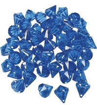 Royal Blue Diamond Shaped Acrylic Gems - Party Decor - 25 Pieces - $7.72 CAD