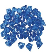 Royal Blue Diamond Shaped Acrylic Gems - Party Decor - 25 Pieces - $7.68 CAD