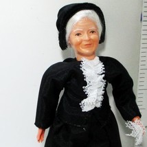 Dressed Victorian Granny Doll 11 1158 Black Outf Caco Flexibl Dollhous M... - $37.36