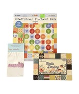 Scrapbooking Set Embellishment Punch-out Pack, Paper Cards, Laser Cut Words - £6.16 GBP