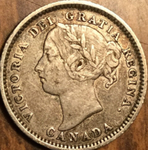 1891 Canada Silver 10 Cents Coin - £57.20 GBP