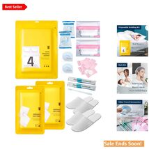 Complete Travel Hygiene Set: Bedding, Towels, Slippers &amp; Toiletries - 12... - $48.46