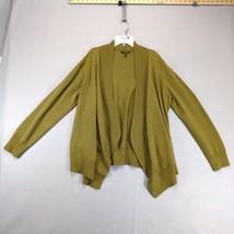 Eileen Fisher 100% Merino Wool Open Cardigan Knit Sweater Women&#39;s L Moss... - $368.21 MXN