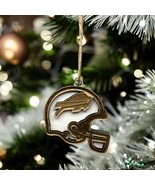 Buffalo Bills Wooden Ornament Helmet | Laser Engraved Layered - $275.89 MXN