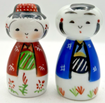 Vintage Retro Salt and Pepper Shakers Boy and Girl Made In Japan U260/19 - £10.17 GBP