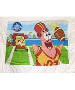 Vintage SpongeBob SquarePants Nickelodeon Pillow Case Baseball Football ... - £11.39 GBP
