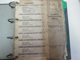 1980s 1990s Mercedes Moteur Service Manuel Supplément Mises Used Usure OEM Livre - £114.05 GBP