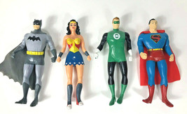 Njcroce DC Comics Justice League Poseable Rubber Figurines Lot of 4  - $32.54