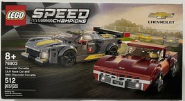 LEGO Speed Champions Chevy Corvette C8.R Race Car &amp; 1968 Chevy Corvette#76903 - £48.00 GBP