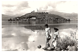 RPPC Postcard Janitzio Island Two Children  in the Foreground - $9.69